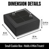 Modsy Baking Small Cookie Boxes - Black | 4 Treats