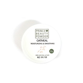 Prince Natural Beauty Powder for facial mask with 100% Cotton Facial Gauze Mask 10 sheets (Oatmeal 볶은귀리 2.82oz)