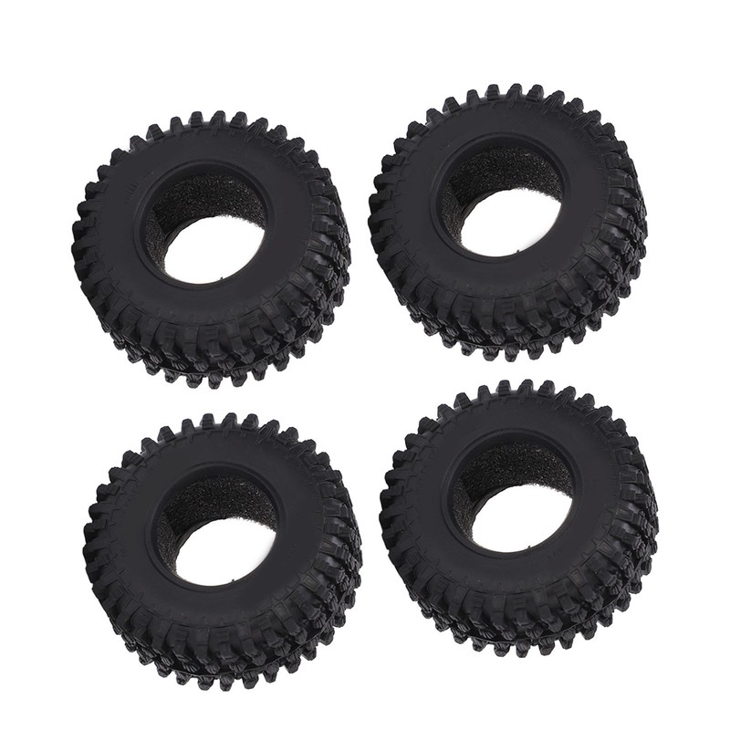 4PCS RC Wheel Tire Rubber Tyre 51mm Diameter for Axial