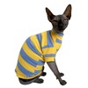 Sphynx Cat Clothes Shirts for Hairless Cat, Wide Stripe Cats