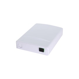 SatelliteSale Indoor Fiber Optic Outlet SC/APC, Single Mode OS1 Terminal, G657A1, 900μm, Simplex, 1 Meter Pre-Terminated Fiber Included