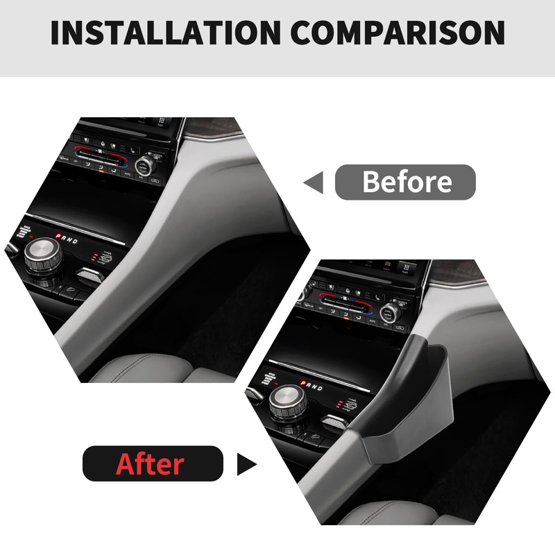 RT-TCZ Center Console Gear Shift Storage Box Tray Organizer Accessories