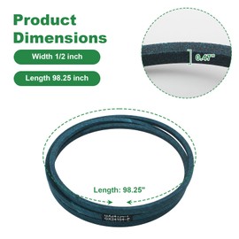 AAAQQ GX24154 Lawn Mower Drive Belt for John Deere D105 E100 X105 X106 Models