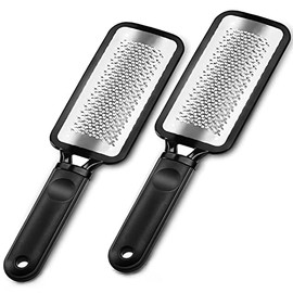 Lima para pies, 2 unidades de acero inoxidable para pedicura y callos para pies, herramientas profesionales de cuidado de pies para pedicura para elim