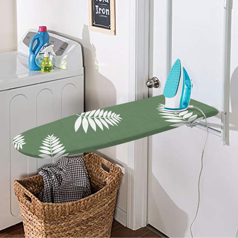 SheeChung 14x42 Inch Over-The-Door Ironing Board Cover and Pad,Cotton Cover