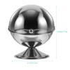 Stainless Steel Sugar Bowl with Roll Top Lid Kitchen Condiment