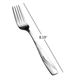 Nicesh 16-Piece Stainless Steel Dinner Forks, 8.19-Inch