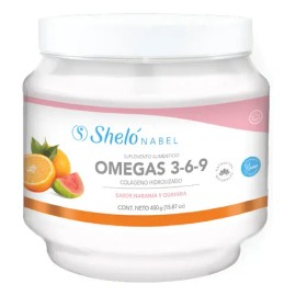 Colágeno Omegas 3-6-9 Naranja  Guayaba Sheló Nabel                                                                                                    