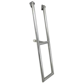 White Water 2-Step MacGregor Sailboat Ladder – 304 Stainless Steel Folding Transom Mount Boarding Ladder with Non-Slip Steps and Mounting Hardware for Marine and Freshwater Use