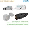 Woola 7-Pin Trailer Plug, 12 V Waterproof Trailer Plug 7