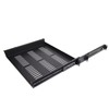 kenable 1U Telescopic Rack Mount Sliding Draw Shelf for 19