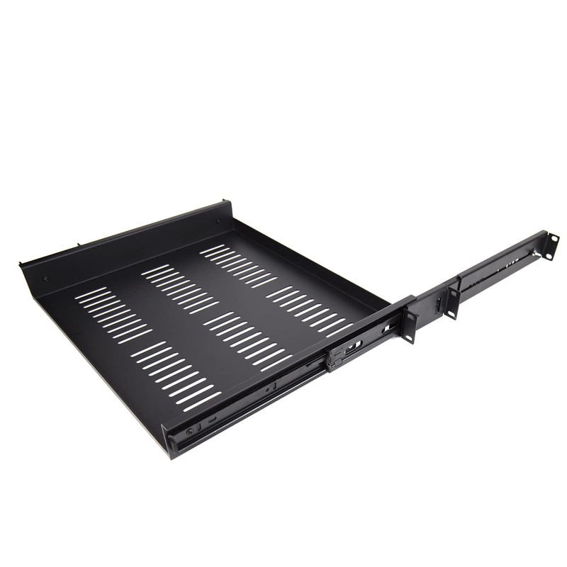 kenable 1U Telescopic Rack Mount Sliding Draw Shelf for 19