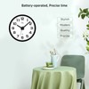 WallarGe Night Light Wall Clock for Bedroom - Silent Lighted