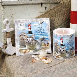 20 Napkins Seals by the Water | Animals | Sea | Maritime 33 x 33 cm