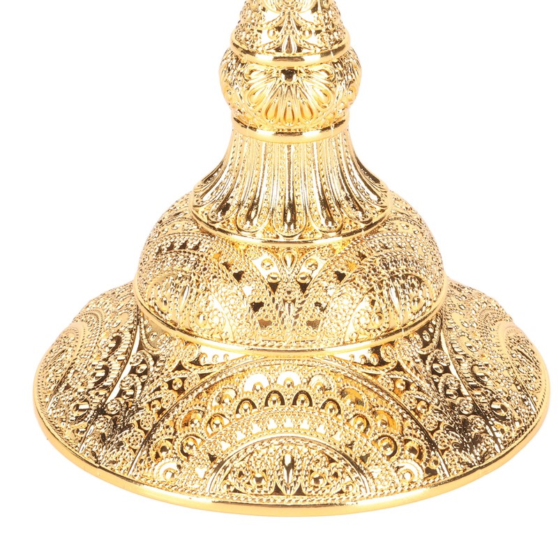 3 Arms Alloy Candelabra Vintage Style Elegant Candlestick Holder for