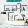 Cyanbone D Ring Picture Hangers with Screws, Small D Hooks