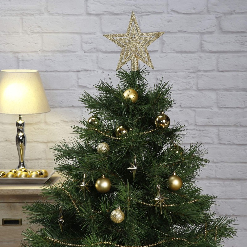 ToCi 45 Piece Christmas Tree Decorations with Star Beads