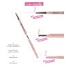 3 in 1 Mapping and Shaping Brow Pencil, Rich Brown,