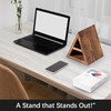 Besuerte Triangle Book Page Holder, Wooden Book Rest Stand, Assembly-Free