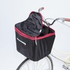 Kawasumi Seisakusyo KW-245BK 2-Tier Front Bike Basket Cover, Double-Sided Zipper,
