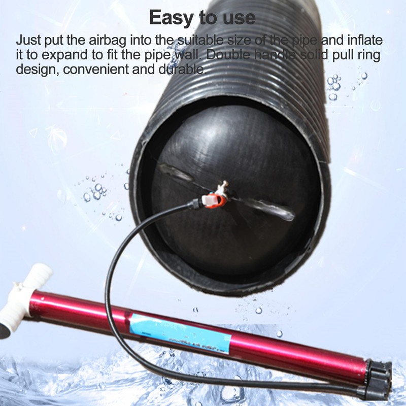 4 Inch Inflatable Pipe Plug, Water Shut Off Airbag for