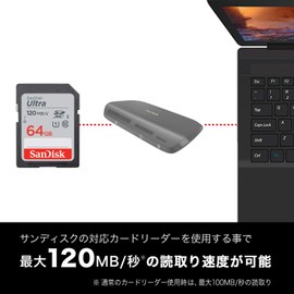 SanDisk Ultra SDSDUN4-064G-GHJNN 64GB SDXC Class 10 UHS-I Readable Up to 120 MB/s SD Card