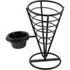 Genware NEV-CNE1 Chip Cone with 1 Ramekin Well, 21.5 cm,