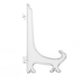 Floatdream 15 Pieces Plastic Easel Plate Holder Picture Frame Plastic for Home Textiles, Weddings, Events, Exhibitions, Offices, Schools, Shops (White)