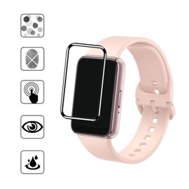 Aemus Screen Protector Compatible for Galaxy FIT 3 Fitness Tracker (3 Pack) 3D Full Coverage PMMA Protective Film for Fit 3 Smart Watch 1.6"