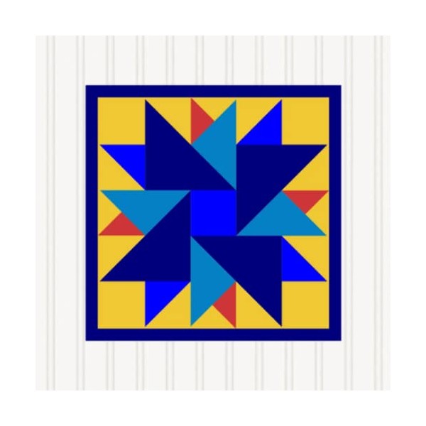 BARN QUILT Block Outdoor Square BQ012-04 | 6 SIZES |