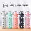 Lifefactory 22Oz Glass Water Bottle With Active Flip Cap And