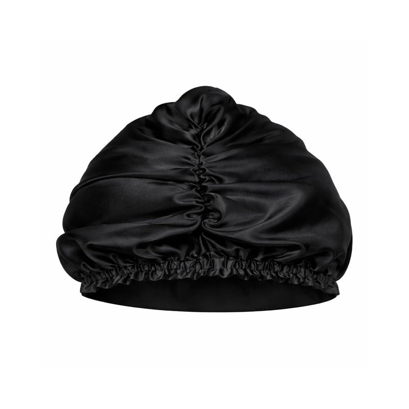 Casa Della Silk Rituale Mulberry Silk Hair Turban – Midnight