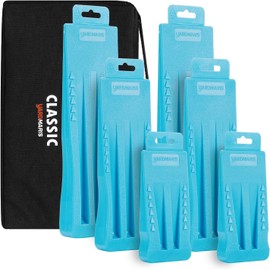 YARDMARIS 6 Piece Felling Wedge Plastic Set, 10 Inches, 8 Inches, 5.5 Inch Chainsaws, Felling Wedge with Bag, Forestry Wedge Tree Wedges for Controlled Felling of Trees