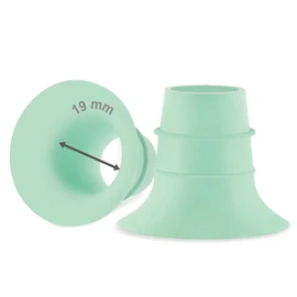 Maymom 19mm Flange Insert (Green) Compatible with Elvie Single/Double Electric, Elvie Stride 24mm Wearable Cup, Compatible with Medela PersonalFit Flex Shield, Not Original Replacement Pump Parts