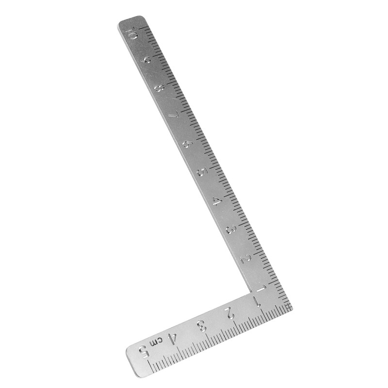 OHPHCALL 2pcs Sturdy Metal Ruler 45/90 Degree Angle Layout Tool