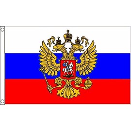 Russia (Crest) Flag 5ft x 3ft