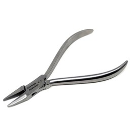 Orthodontic Flat Nose Pliers Made of Stainless Steel for Professional Dentists to Hold, Bend, Contour & Shape Oral Braces Multifunction Dental Instrument