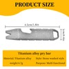 EDC Pry Bar Pry Bar, Titanium Crowbar, Bottle Opener, EDC