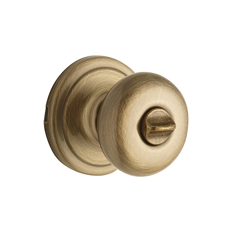 Kwikset Signature Series 97300-828 Antique Brass Juno Bed & Bath