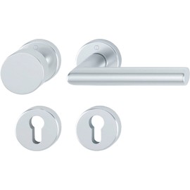 HOPPE Stockholm 2811464 Change Fitting on Rosette Anodised Aluminium Silver