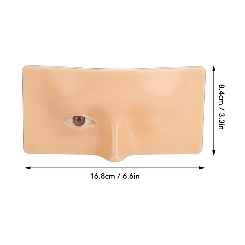 3D Silicone Makeup Practice Face Board with 20ml Cleansing Oil