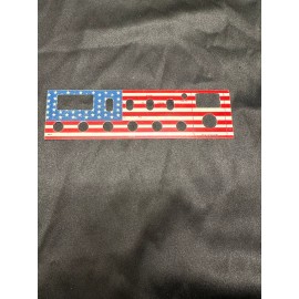 Galaxy DX-33HML Metal AMERICAN FLAG Faceplate Galaxy CB Radio