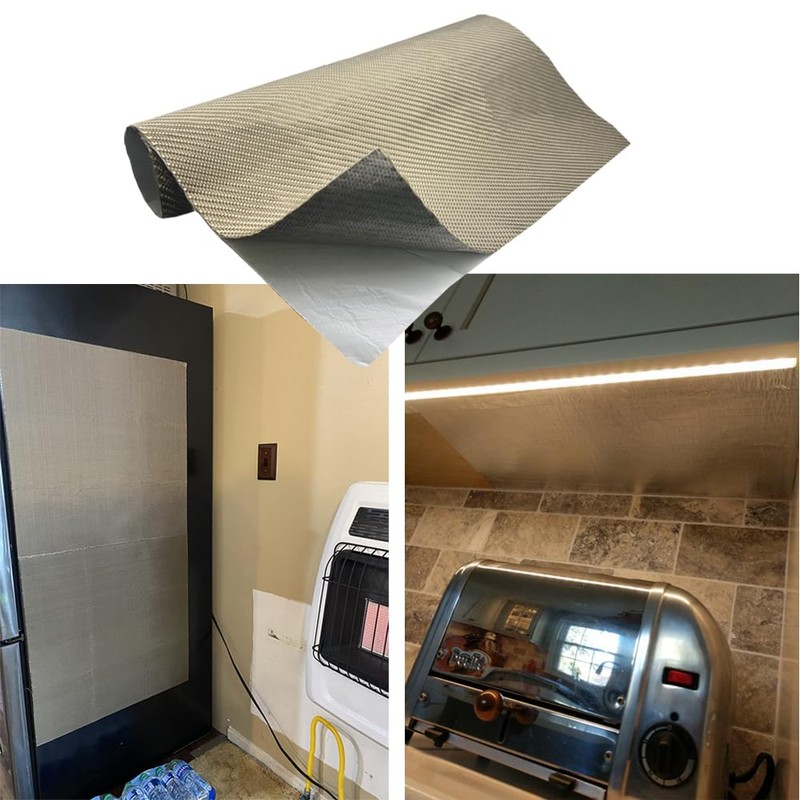 Titanium Adhesive Backed Exhaust Heat Shield tape 24'' X 24''