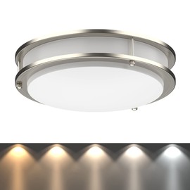 DYMOND LED Ceiling Light Dimmable Flush Mount Adjustable Light Color (2700K/3000K/3500K/4000K/5000K) 5-in-1 Selectable CCT (14 inches)