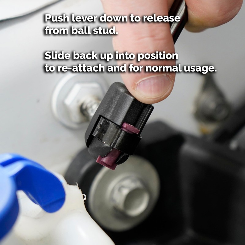 Quick Release End Fittings for 10mm Ball-Stud (4 Pack) -