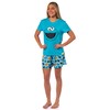 Sesame Street Women's Face Tossed Print Sleep Pajama Set Shorts,