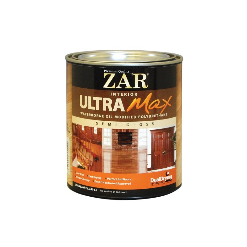 ZAR Ultra Max Semi-Gloss Clear Polyurethane 1 qt.