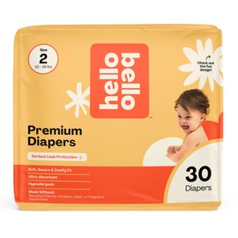 Hello Bello Diapers, Size 2 (10-16 lbs) Superstars - 30 Count of Premium Disposable Baby Diapers, Hypoallergenic with Soft, Cloth-Like Feel