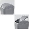 Vababa 1 Pack 3 Gallon Plastic Swing Top Trash Can,