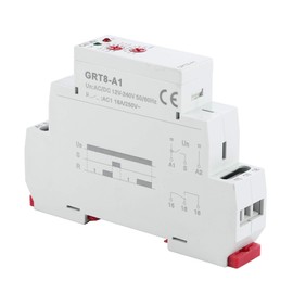 GAEYAELE Delay on Time Relay Electronic 16A 1SPDT Adjustable Timer Delay Relay Din Rail Modular with CE CB Certificate(GRT8-A1,AC/DC12V-240V)